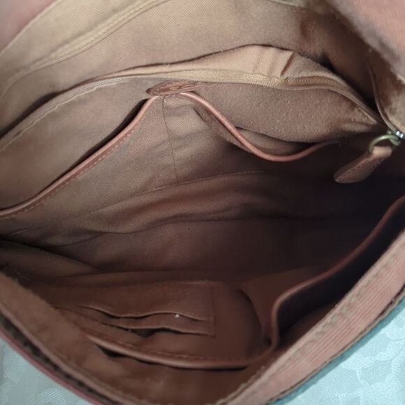 Fossil Patchwork Suede and Fabric Boho Festival Bag - Picture 10 of 11